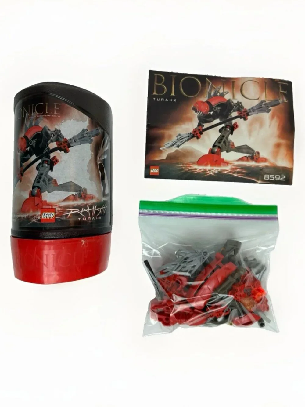 🦾 LEGO BIONICLE Rahkshi Collection Lot of 5 COMPLETE Sets w/ Canisters &Manuals